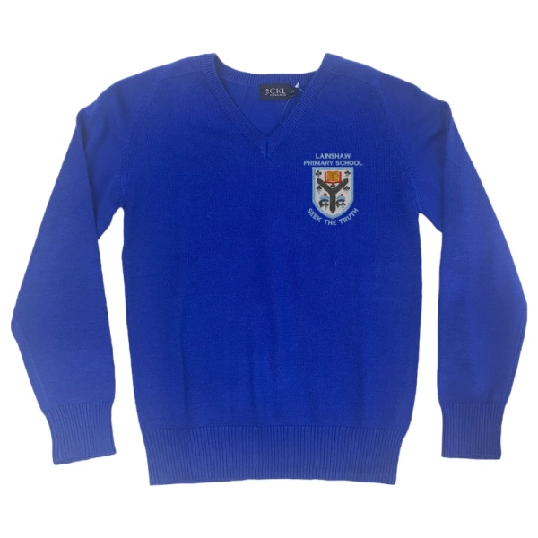 LAINSHAW P.S. COTTON V-NECK, Lainshaw Primary School