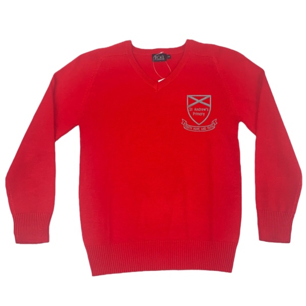 ST ANDREWS P.S. COTTON V-NECK, St. Andrew's Primary School