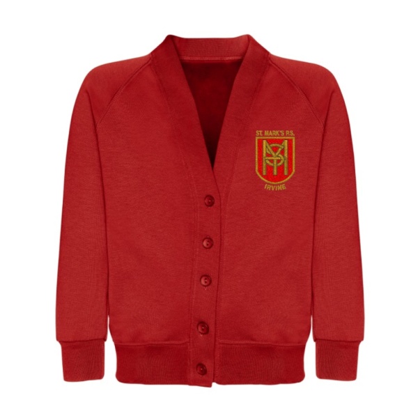 ST MARKS P.S. SWEAT CARDIGAN, St. Mark's Primary School