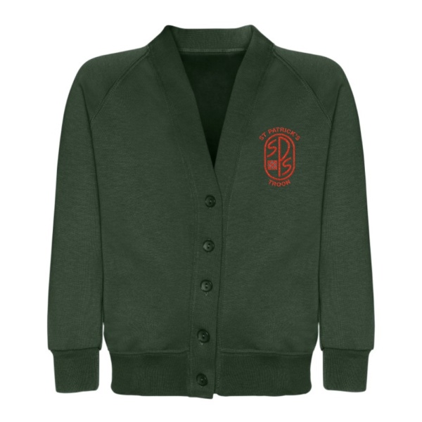 ST PATRICKS P.S. SWEAT CARDI, St. Patrick's Primary School