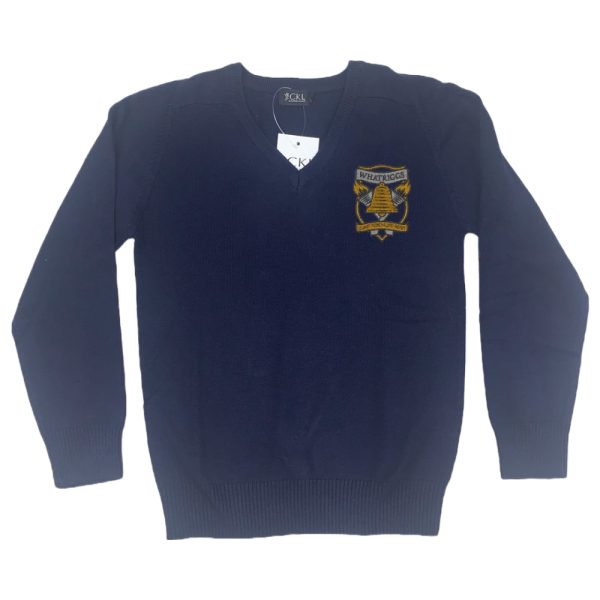 WHATRIGGS P.S. P7 CTTN V-NECK, Whatriggs Primary School