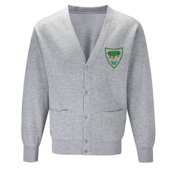 WOODLANDS PS SWEAT CARDI, Woodlands Primary School