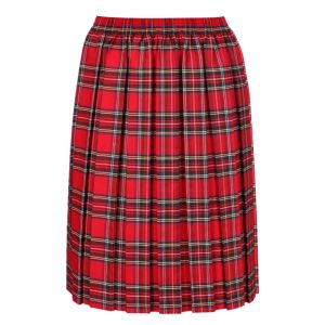 BOX PLEATED TARTAN SKIRT, Tartan, Mauchline Primary School, Muirhead Primary School