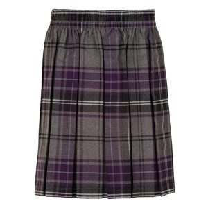 BOX PLEATED TARTAN SKIRT, Tartan, Dykesmains Primary School, Annanhill Primary School, Glebe Primary School, Loanhead Primary School, Loudon Montgomery Primary School, Nether Robertland Primary School, Newmilns Primary School, Shortlees Primary School