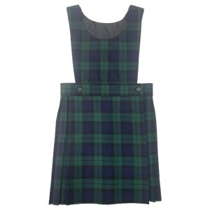 TARTAN 2 BUTTON PINAFORE, Tartan, St. Patrick's Primary School