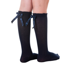 RIBBON KNEE HIGH SOCKS, Socks & Tights
