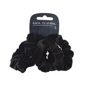 VELVET SCRUNCHIES X 4, Hair Accessories