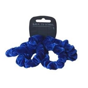 VELVET SCRUNCHIES X 4, Hair Accessories