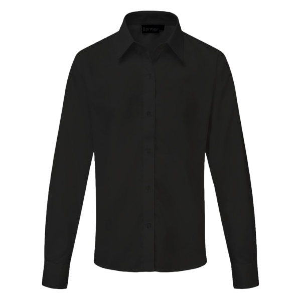 Black Slim Fit Long Sleeve Blouse (Twinpack), Shirts & Blouses