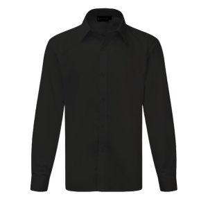 Black Slim Fit Long Sleeve Shirt (Twinpack), Shirts & Blouses