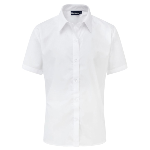 White Slim Fit Short Sleeve Blouse (Twinpack), Shirts & Blouses