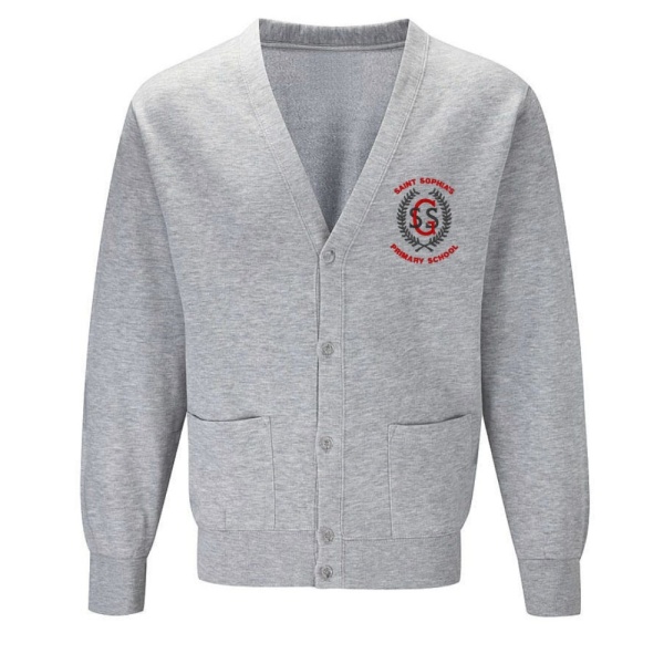 ST SOPHIA P.S. SWEAT CARDIGAN, St. Sophia's Primary School