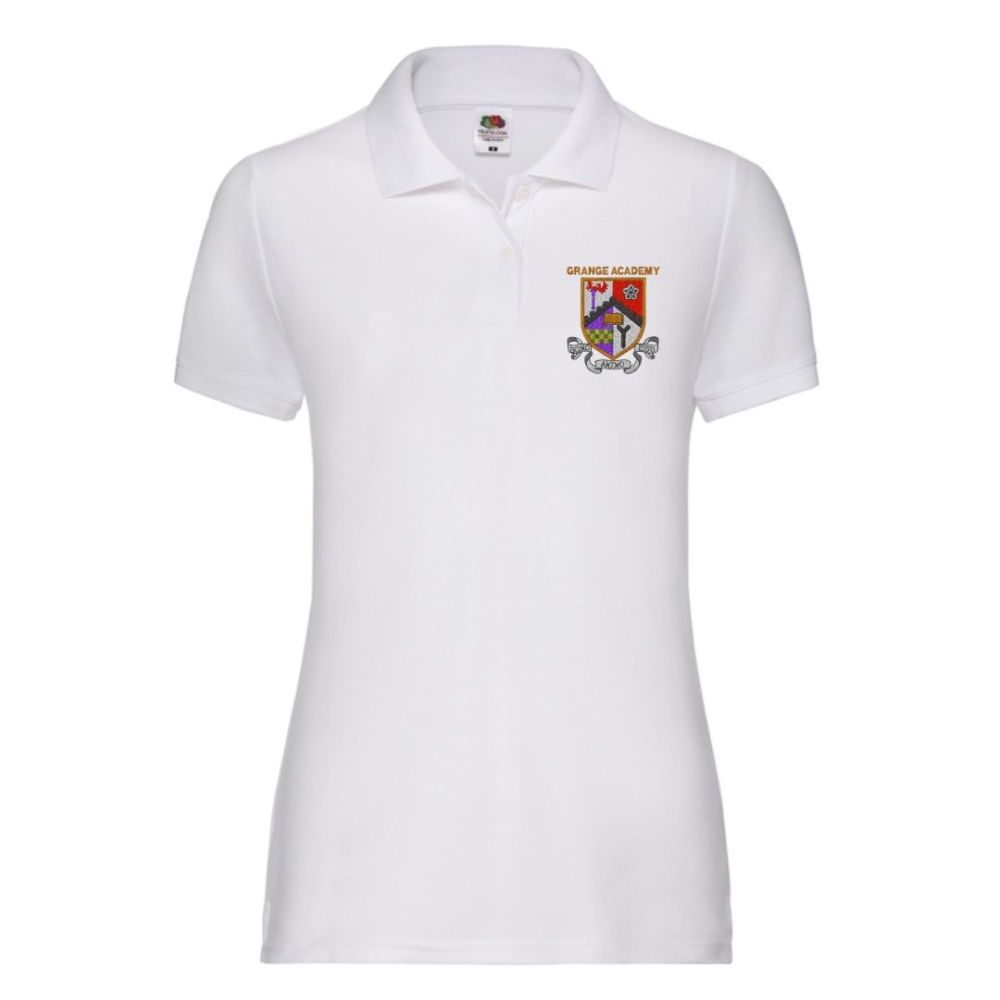 GRANGE ACAD LADYFIT POLOSHIRT Ayrshire Schoolwear