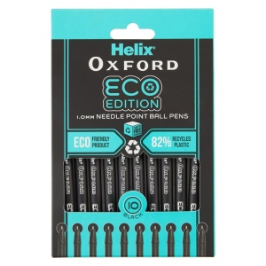 ECO OX BALLPOINT PENS X 10 BLK, Special Offers, Stationery
