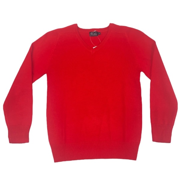 COTTON BLEND UNISEX V-NECK, Knitwear