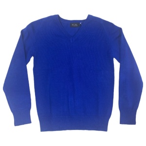 COTTON BLEND UNISEX V-NECK, Knitwear