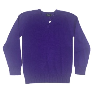COTTON BLEND UNISEX V-NECK, Knitwear