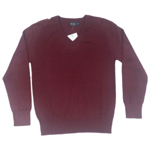 COTTON BLEND UNISEX V-NECK, Knitwear