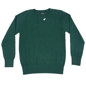 COTTON BLEND UNISEX V-NECK, Knitwear