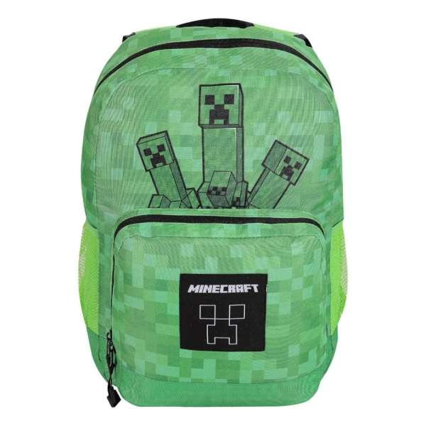 MINECRAFT 3 CREEPERS BACKPACK, School Bags