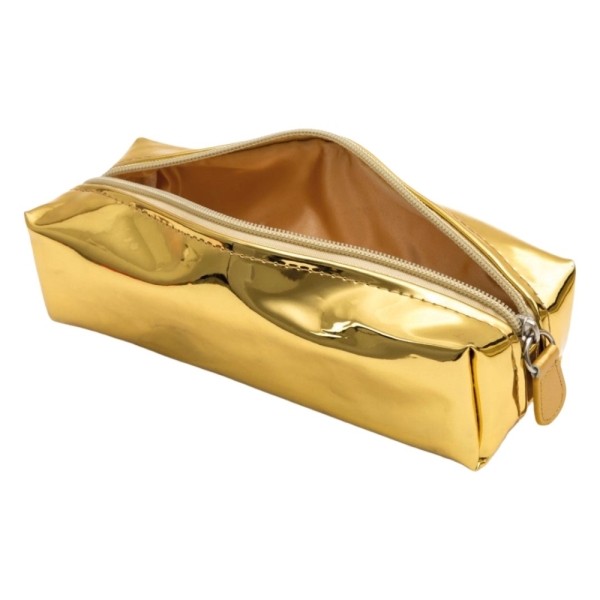 TRES CHIC METALLIC PENCIL CASE, Stationery