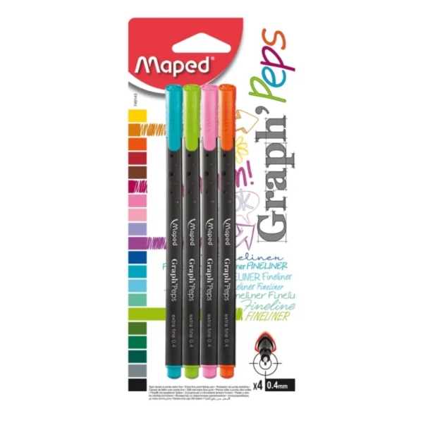 GRAPH PEPS 0.4MM X 4, Stationery